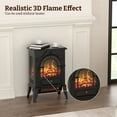 thumbnail image 6 of BREEZEHEAT 500 Sq Ft 16" Electric Fireplace Stove with 3-Sided View, 6 of 6