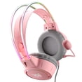 thumbnail image 2 of Auriculares para juegos RGB con micrófono sobre la oreja Auriculares para juegos USB + 3.5 mm para Gamer Hugtrwg Para estrenar, 2 of 9