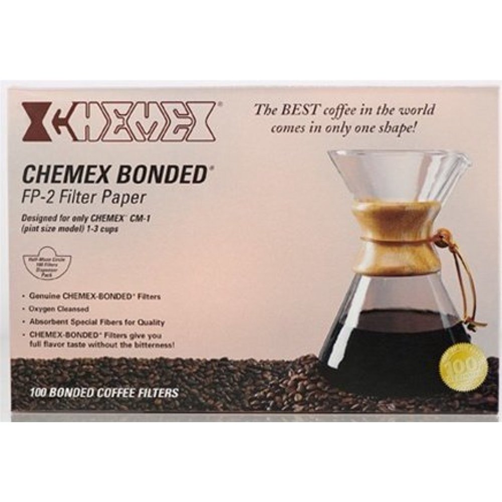 Chemex FP2 Coffee Filters with 100Chemex Bonded Unfolded 13Filter