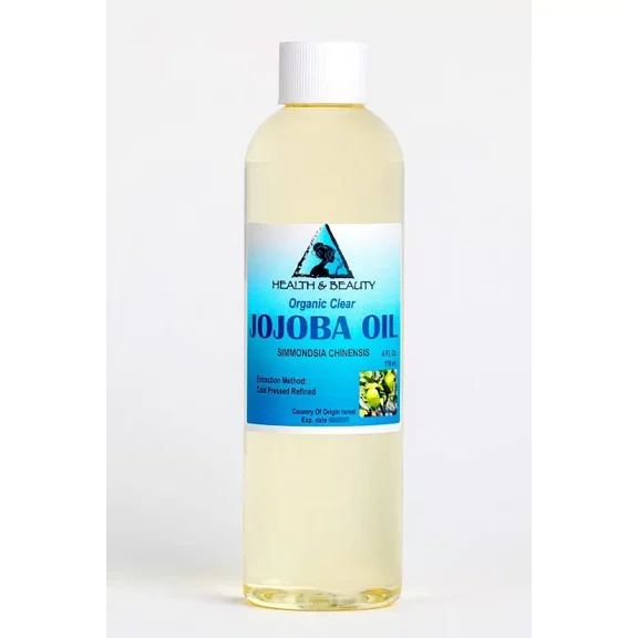 JOJOBA OIL CLEAR ORGANIC CARRIER COLD PRESSED REFINED 100% PURE 4 OZ