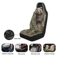 thumbnail image 6 of XYZCANDO Bear Car Front Seat Covers 2 Pcs Nonslip Camo Forest Car Seat Covers Front Seats Only Easy to Install and Clean Cars Accessories Universal Fit for Most Cars,SUVs,Sedans, 6 of 7