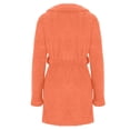 thumbnail image 5 of Soft Kimono Bathrobe Shawl Collar Cozy Warm Home Loungewear Sleepwear For Women, 5 of 5