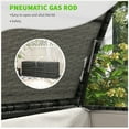 thumbnail image 4 of Outsunny Outdoor Storage Box w/ Pneumatic Lift & Liner, Mixed Gray, 4 of 9