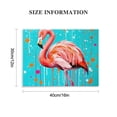 thumbnail image 2 of RKSupls Pink Flamingo Paint Splatter Canvas Wall Art, Bold Modern Pop Art Wall Decor Print, Modern Artwork for Living Room Bedroom Office Home Decor,16x12in, 2 of 6