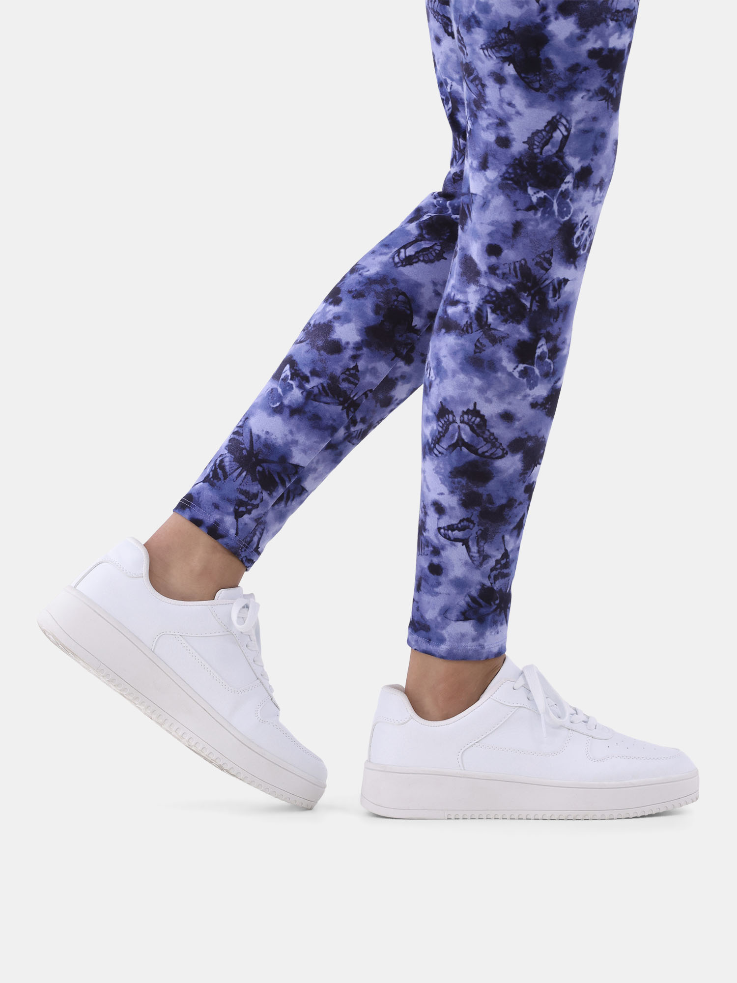 No Boundaries Women's Platform Casual Lace Up Sneakers, Wide photo 7