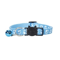 Cute Breakaway Cat Collar with Bell Safety Reflective Nylon Adjustable Kitten Collar Moons Stars Design Comfortable Pet Collars for Indoor Outdoor Girl Boy Cats