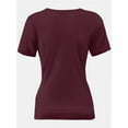 thumbnail image 5 of Short Sleeve T Shirts Women Summer Tops Crewneck Tees, 5 of 5