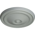 thumbnail image 3 of Ekena Millwork 12"OD x 1 3/4"P Reece Ceiling Medallion (Fits Canopies up to 2 3/8"), 3 of 11