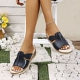 thumbnail image 4 of Maoxin Women's Sandals Fashion Casual Summer Style Solid Color Fish Mouth Wedge Heel Thick Bottom Sandals Sandals Women Black 43, 4 of 8