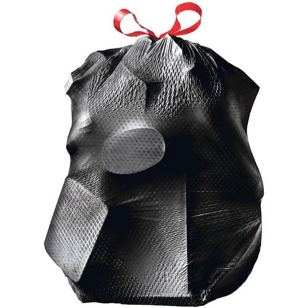 Glad Dual Defense Drawstring Large Trash Bags Large Size - 30 gal - Black - 3900/Bundle - 25 Per Box - Home, Office, Can
