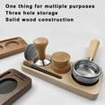 thumbnail image 4 of Kripyery Coffee Tamper Holder Durable Convenient Coffee Powder Dispenser Wooden Storage Tray Organizer for Home Bar, 4 of 8