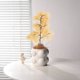 thumbnail image 5 of Ramas artificiales de aguja de pino | Decoración de plantas de simulación de plástico: realista, flexible, impermeable, resistente a los rayos UV | Blanco Verde Amarillo | 13,3 x 5,9 x 1,9 pulgadas, 5 of 6