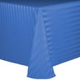 thumbnail image 1 of Ultimate Textile Satin-Stripe 60 x 84-Inch Oval Tablecloth Periwinkle Blue, 1 of 3
