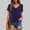 Dark Blue, variant on Duojiaj Women's Casual Summer T Shirts Short Sleeve V Neck Tops Tshirts Women's T-Shirts