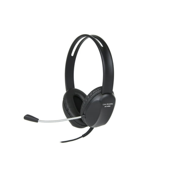 Cyber Acoustics Stereo Headset w/ Single Plug, Black