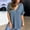 Blue, variant on ATENAR T Shirts for Women Short Sleeve Casual Shirts for Women V Neck Tee Navy XL