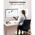 thumbnail image 3 of Soporte de Monitor Dual Mountup Negro Ajustable con Resorte de Gas para 2 Pantallas hasta 32 Pulgada, 3 of 9