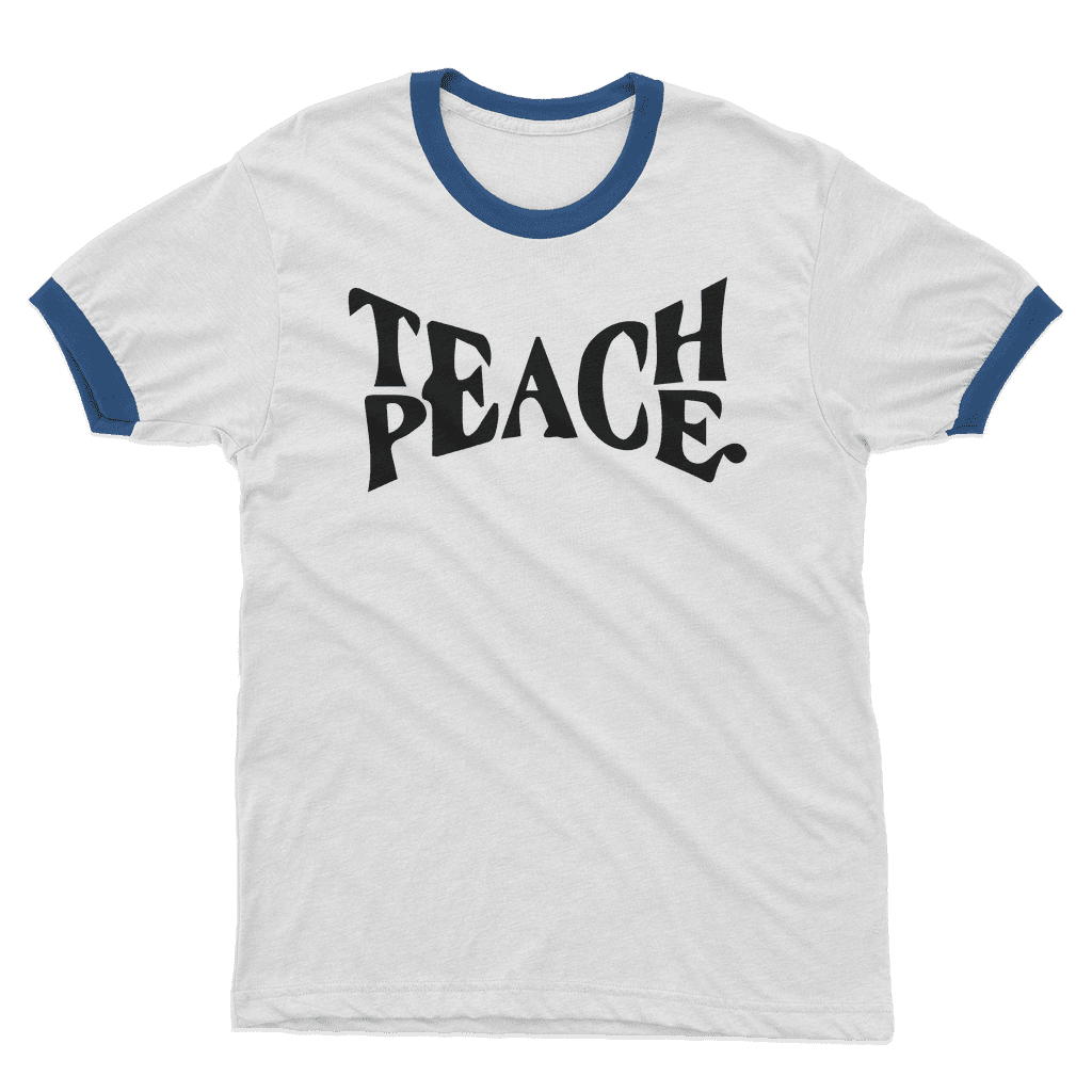 Teach peace t shirt cheap