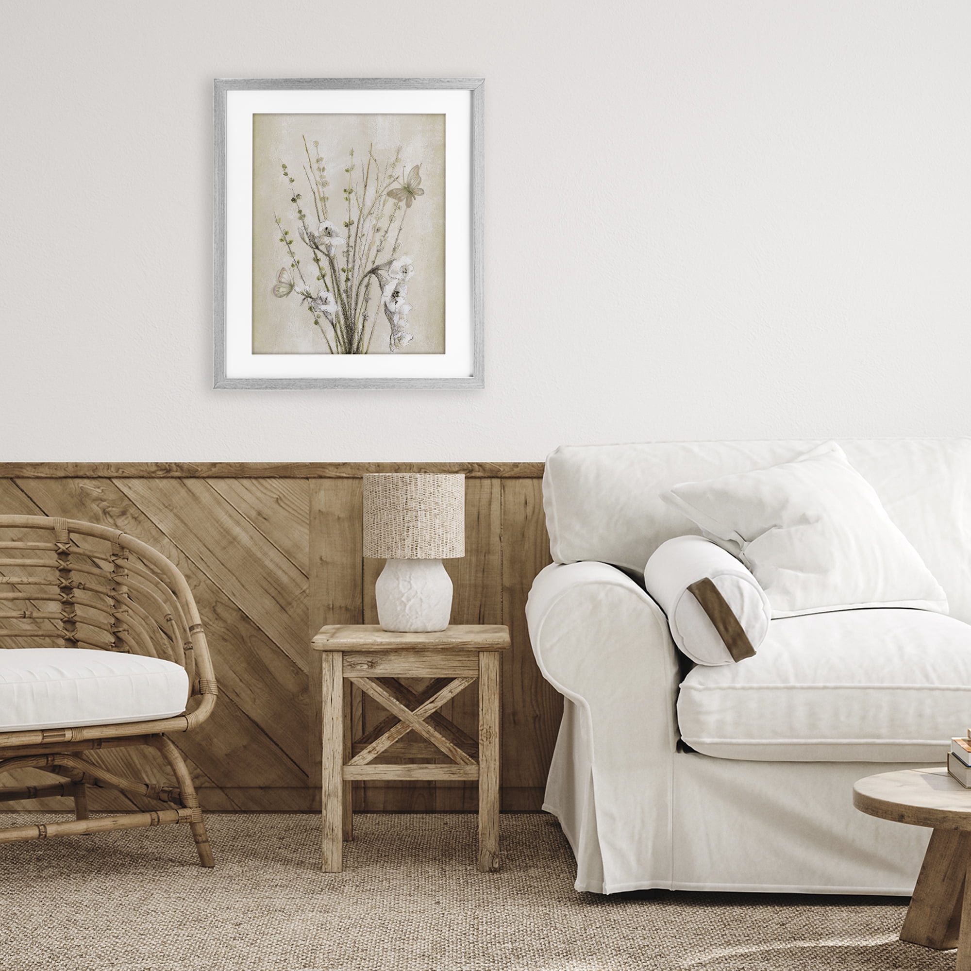 Stupell Industries Fresia & Date Branch Gray Framed Print Under Glass, design by Lanie Loreth