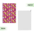 thumbnail image 2 of Lsque Green Avocado Premium Golf Towel - Ultra Absorbent and Quick Drying Microfiber Towel with Carabiner - Gift for Men -24" X 16", 2 of 8