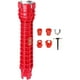 thumbnail image 2 of Llave de tubo de agua Llave de lavabo Accesorios rojos multipropósito para inodoro Llave de tuerca de extracción de fregadero Herramienta de plomería Sharpla instalador de fregadero, 2 of 8