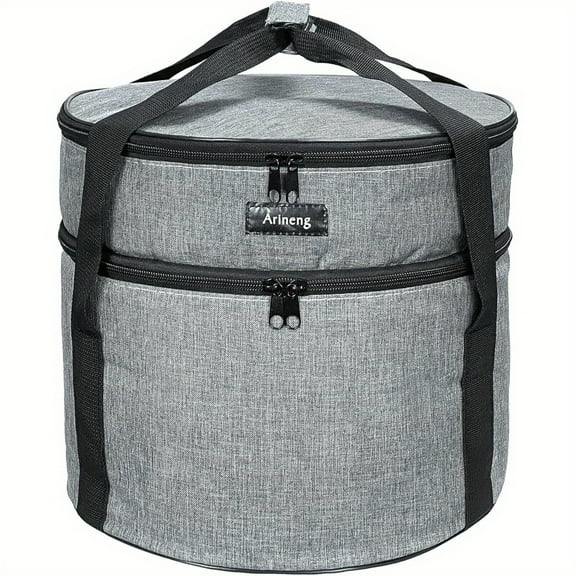 Round Insulated Pie Carrier & Cooler - Hot & Cold Food Casserole Trays