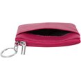 thumbnail image 4 of Cartera de mujer de piel con llavero, rosa, talla única, bolso de mano, 4 of 5