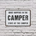 thumbnail image 5 of What Happens In The Camper Stays In The Camper 10 Inch x 14 Inch Plastic Sign Campfire Code Enforced Durable Weatherproof Perfect for RVs Campers Cabins Fun Gift for Campers Glampers, 5 of 6