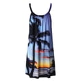 thumbnail image 4 of asdoklhq Womens Plus Size Dresses Clearance,Beach Dresses for Women Hawaiian Tropical Print Sling Dress Boho Sundress, 4 of 6