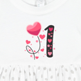 thumbnail image 4 of Inktastic Valentine's Day First Birthday Girls Baby Dress, 4 of 5