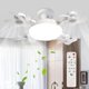 thumbnail image 1 of Ventilador de techo con ventilador de bombilla de luz de bajo ruido para el comedor (ventilador de 4 cabezas), 1 of 8