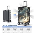 thumbnail image 6 of Balery Luggage Cover Space White Horse Print Suitcase Covers for Luggage Elastic Washable Suitcase Protector Fits 18-32 Inch Luggage-X-Large, 6 of 9