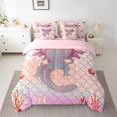 thumbnail image 2 of YST Pink Axolotl 7-Piece Bedding Set, Cute Animal Comforter Set, Queen Size, 2 of 5
