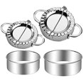 thumbnail image 1 of 4 piezas de acero inoxidable para hacer bolas de masa hervida cortador de masa de pastelería accesorios de cocina molde para bolas de masa hervida cortador de prensa de masa envoltorio pastel arr, 1 of 5