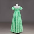 thumbnail image 7 of Women's Regency Dresses Puff Sleeve Square Neck Color Block Printed Flowy Smocked Maxi Dress, 7 of 7