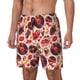 thumbnail image 1 of Balery Skull rock record music heart Bañador para hombre, shorts de playa de secado rápido con entrepierna y forro de compresión-3X-Large, 1 of 6