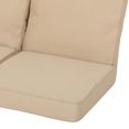 thumbnail image 6 of GDF Studio Massey Outdoor Water Resistant Fabric Loveseat Cushions with Piping, Tan, 6 of 9