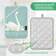 thumbnail image 6 of Yayeee Pot Holders Kitchen Heat Resistant with Pocket 7"x9.8" Cotton Oven Cooking Hot Pads, White Cartoon Swan, 6 of 7