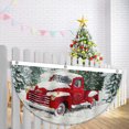 thumbnail image 5 of Bandera de jardín de Navidad en forma de abanico, accesorios para fiesta de Navidad A, 2 piezas Banderas para exteriores Banderas Banner de abanico colgante de invierno para fiesta de Navidad al aire libre Rojo Verde, 5 of 5