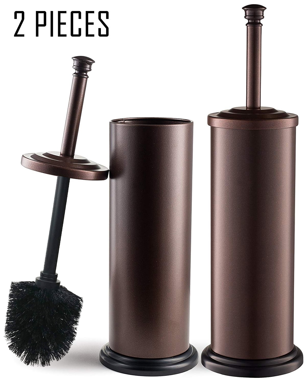 Estilo Stainless steel Toilet Brush Holder  Bronze Pack 