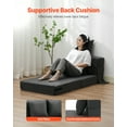 thumbnail image 4 of VEVOR Canapé-Lit Pliant 3-en-1 Canapé Pliable avec 2 Oreillers Gris Foncé Simple, 4 of 9