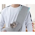 thumbnail image 4 of Transportín para mascotas Yuyangstore con Bolso de Eas para Exteriores gris, 4 of 7