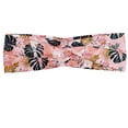 thumbnail image 1 of Tropical Headband, Paradise Flora with Parrots in the Jungle Big and Monstera Leaves, Elastic and Soft Women's Bandana for Sports and Everyday Use, Grey Red Coconut, by Ambesonne, 1 of 3