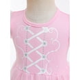 thumbnail image 4 of WIBACKER Baby/Toddler Dress Lantern Short Sleeve Cosplay Princess Dress Up Birthday Gift for Kids Girls Pink, 4 of 9