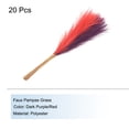 thumbnail image 3 of Uxcell 20Pcs Faux Pampas Grass 21.65" Fake Pampas Grass Decor Dark Purple/Red, 3 of 7