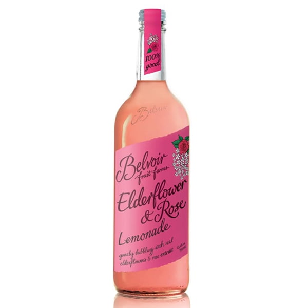 Belvoir Fruit Farms Elderflower and Rose Lemonade 25.4 oz Glass Bottles