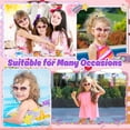 thumbnail image 2 of 3 Pack Kids Sunglasses for Girls, Cute Pink Cat Bow Bear Frame Cartoon UV400 Glasses, Toddler Sunglasses for Ages 3-12 Years, 2 of 7