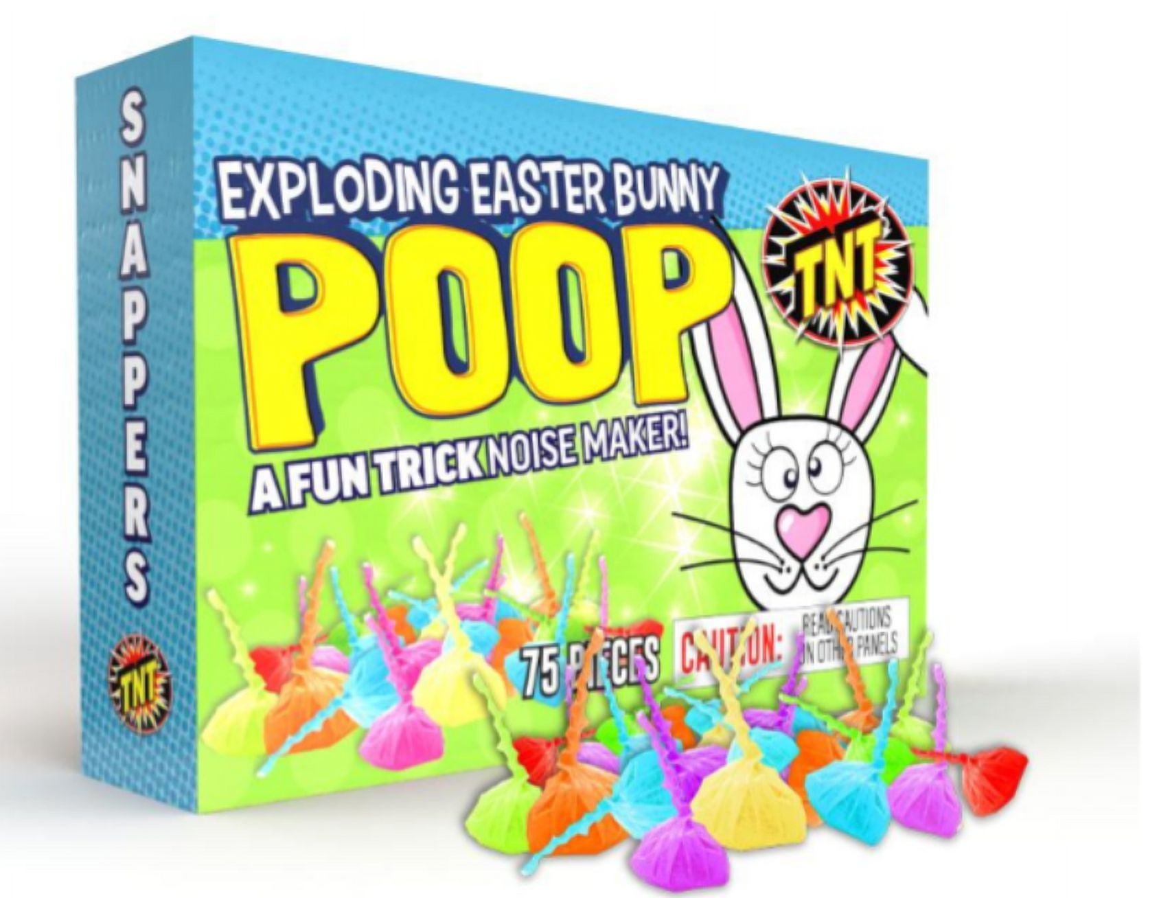 TNT Fireworks Exploding Bunny Poop, Pop-its, Novelty Multicolor Snaps, Easter