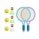 thumbnail image 4 of Raquetas de tenis para niños, juegos de bádminton, raqueta de tenis, juego de agarre cómodo, juguete Violeta Azul, 4 of 9