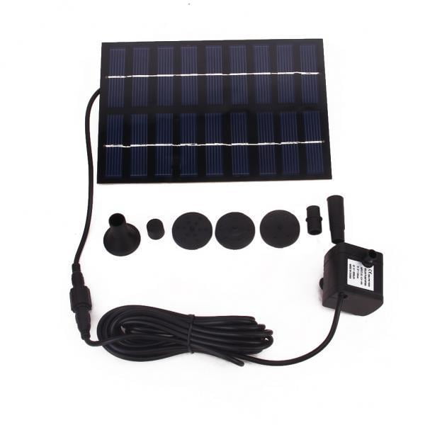 2xGY-D-0018 Kits de Riego de Jardín de Piscina con Fuente de Energía Solar shamjiam Fuente de energía solar